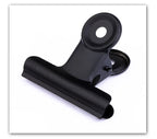 10-Pack Black Metal Paper Clip Office Stationery Small Book Fixing Clip Sketching Board Clip Household Supplies