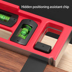 Quick-Positioning Angle Ruler Drawing Tool High-Precision L-Shaped Right Angle Ruler Stainless Steel Multi-Angle Measuring Ruler