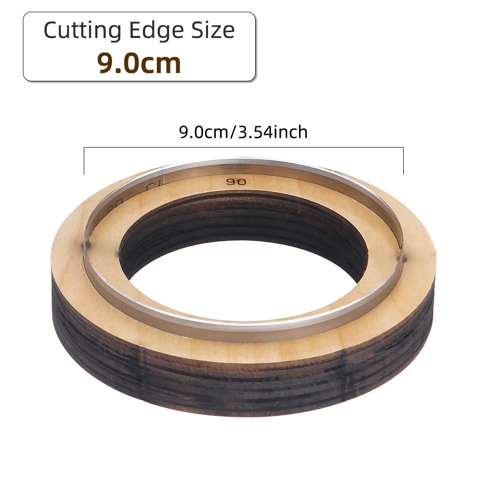 QJH Big Size Hollow Round Hole Punch, High Carbon Steel Round Leather Cutting Dies for DIY Leather Crafts (5 6 7 8 9 10 11 12cm)