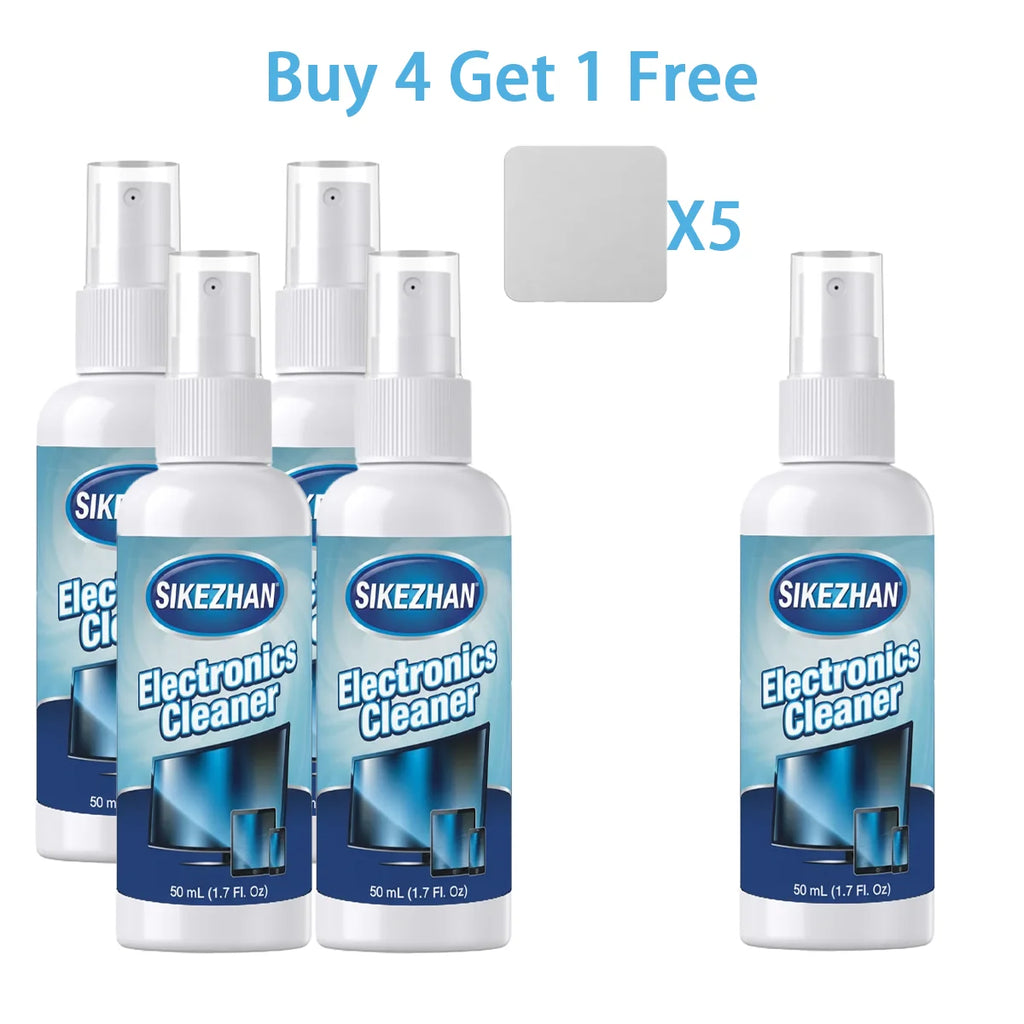 All-in-One Screen Mist Cleaner with Washable Cloth; Portable Spray for Car Touchscreen, Smart TV & Computer; Safe & Eco-Friendly