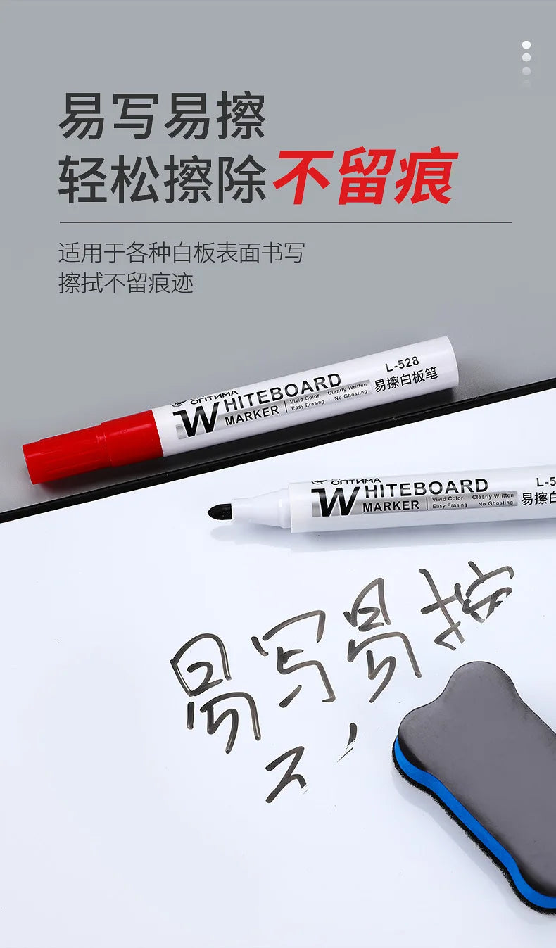4/10 Pcs Set Erasable Magnetic Whiteboard Marker Pen Blackboard Marker Chalk Glass Ceramics Office School Art Marker Stationery