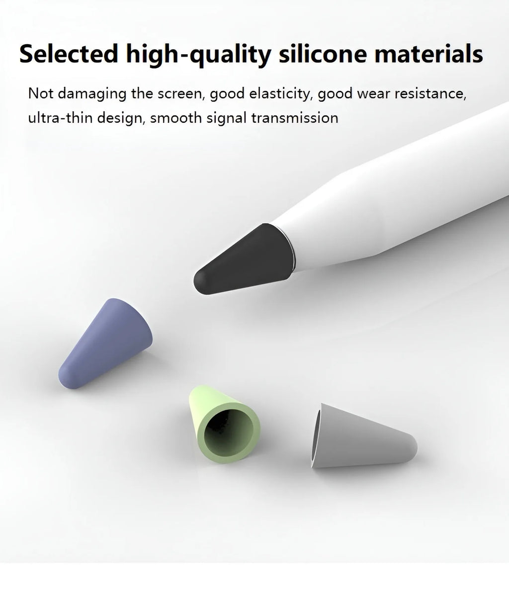 8pcs Soft Silicone Nib Cover For Apple Pencil 1 2 Tip Case Sleeve For Apple Pencil 1st 2nd Gen Touchscreen Stylus Pen Nib Case