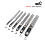 1mm-20mm High Quality 45# Steel Round Hole Punch Tool Hollow Cutter Puncher For Leather Craft Belt Bag Clothing Leathercraft DIY