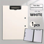 A4 File Folders Clipboard Writing Pad Memo Clip Board Double Clips Test Paper Storage Organizer For School Stationary Supplies