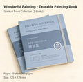 40sheet Tearable Drawing Notebook Sketchbook Handbook 250gsm Paper Mini Book for Watercolor Acrylic Marker Pen Gouache