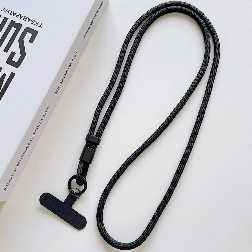 1Pc Universal Long Phone Lanyard Neck Hanging Rope Crossbody Rope With Phone Case Connection Clip