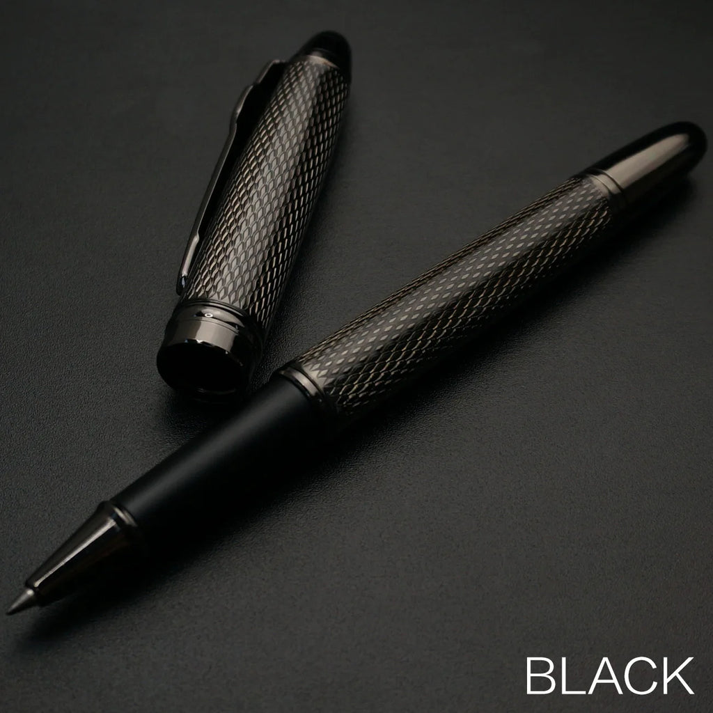 STONEGO Classic Luxury Rollerball Pens, Stainless Steel Roller Ball Pen for Men Women, School, Office, Executive, Business