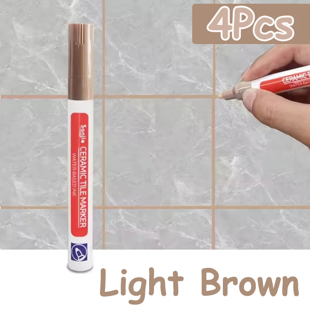 1-10Pcs 10 Colors Waterproof Tile Floor Marker Pen Wall Grout Pen for Kitchen Bathroom Ceramic Seam Paint Gap Repair Tools