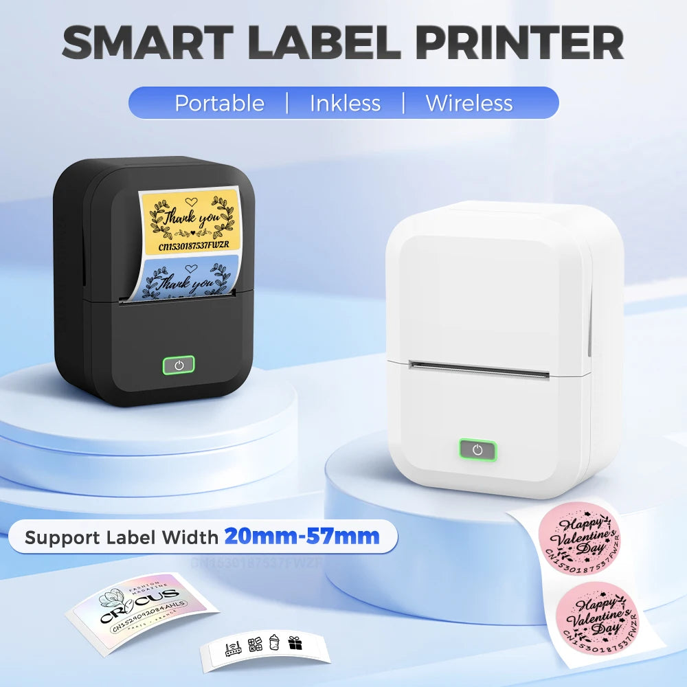 Marklife X2 Portable Mini Printer Similar to Marklife P50 Adhesive Sticker Printer Wireless Bluetooth Labeling Machine DIY Label