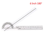 0- 360 Degree Goniometer Angle Medical Spinal Angle Ruler Angle Inclinometer Ruler Protractor Angle Finder Measuring Tools New