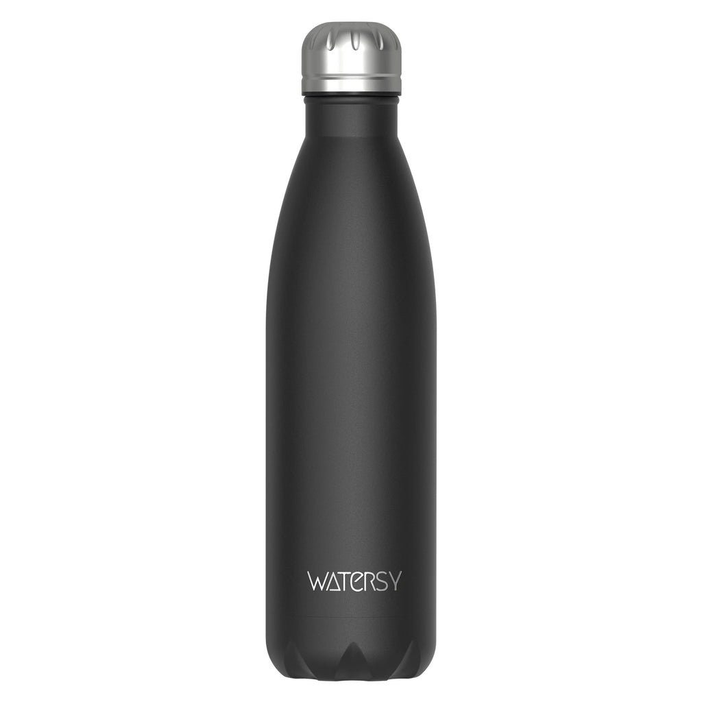 WATERSY 500ml Stainless Steel Water Bottle Insulated Vacuum Flask Double Wall Thermal Cup Keep Cold Hot Sports Kettle