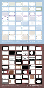 Yoofun 96 sheets Vintage Style Memo Pad Material Paper for Journal Planner Scrapbooking Materials Stationery Notes Paper
