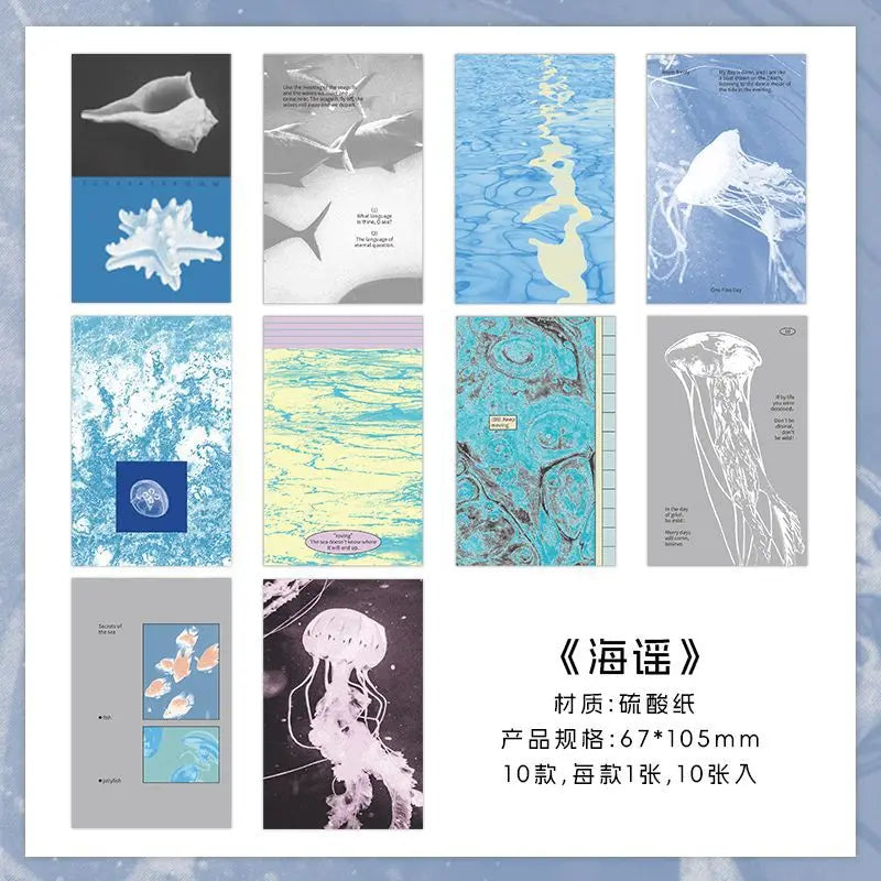 10pcs/lot Memo Pads Material Paper  slow start to the season Collection Journal Scrapbooking paper  Background Decoration Paper