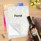 100% Transparent A4 Paper Sheets Adhesive Printable Label Sticker Paper Glossy for Inkjet Printer Clear Vinyl Label Copy Paper