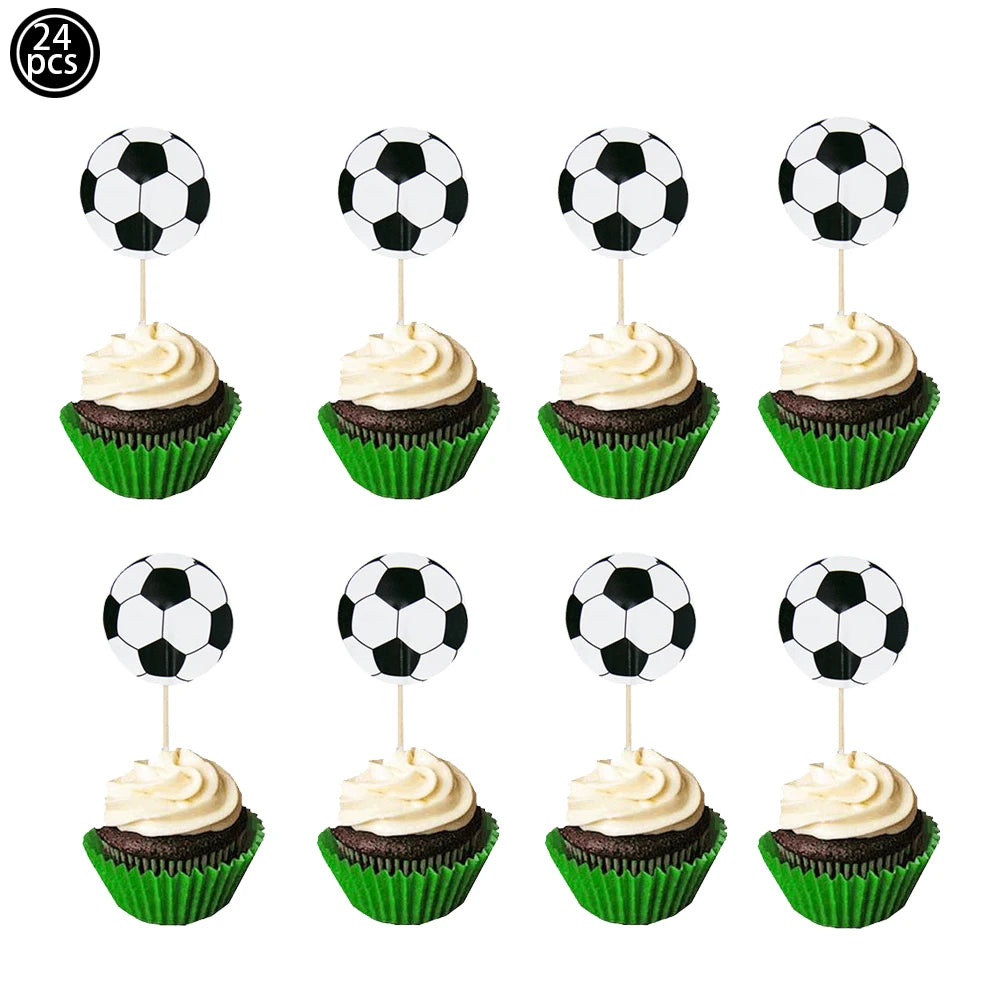 Soccer Party Disposable Tableware Paper Plates Cups Napkins Tablecloth Soccer Birthday Party Decoration