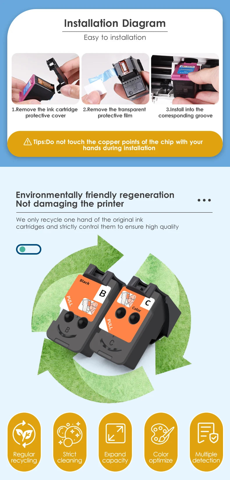 QY6 8001 8017 Print Head Recycled For CA91 CA92 Compatible Cartridge For Canon G1100 G1110 G2100 G2110 G3100 G3110 G4100 G4110
