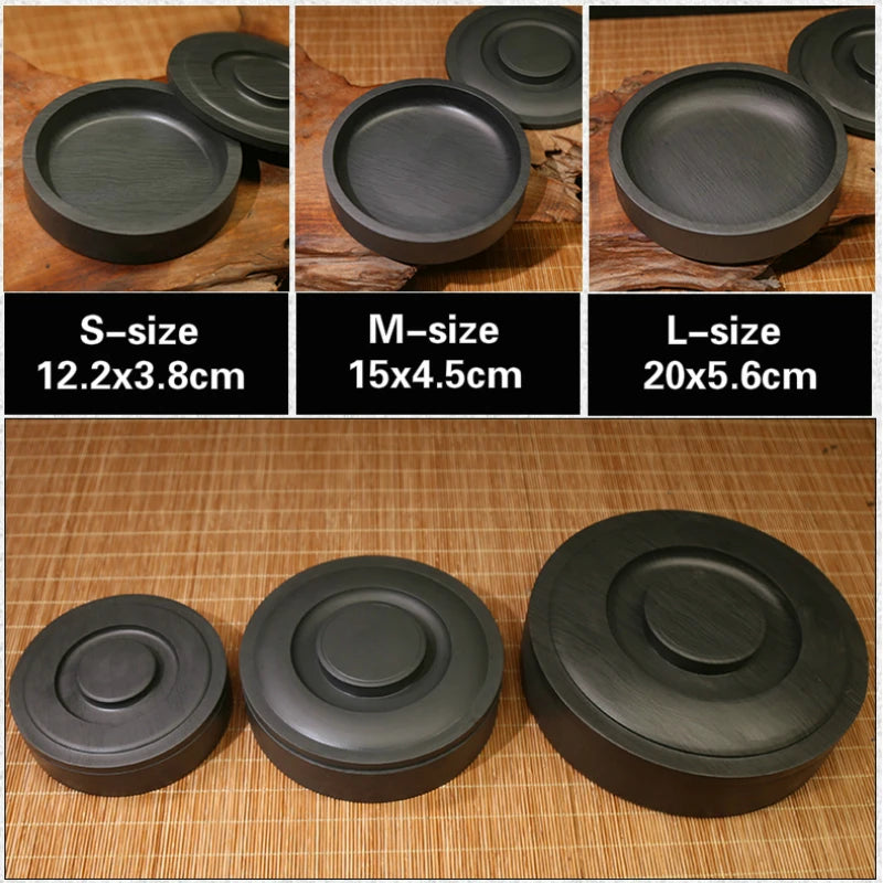 5-8 Inches Natural Inkstone Calligraphy Writing Ink Stone Traditional Chinese Painting Inkslab Multifunction Ink Grinding Plate