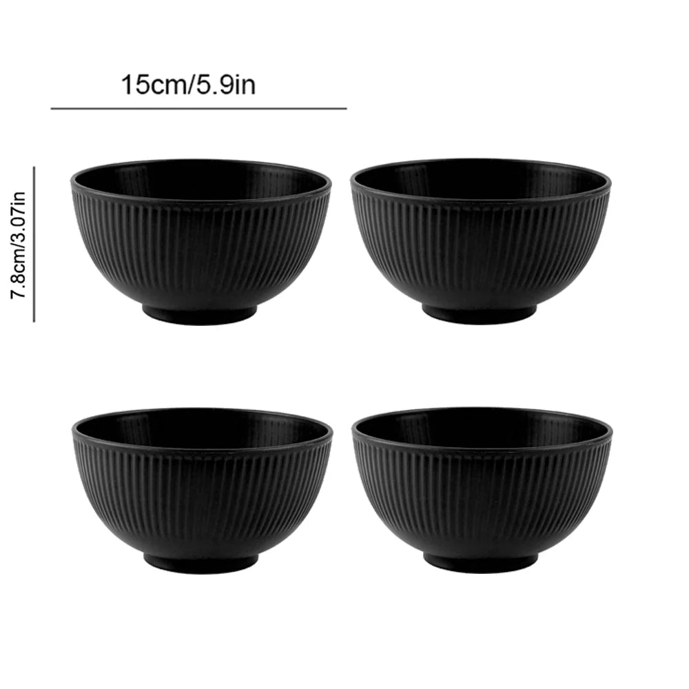 4/16Pcs Wheat Straw Tableware Set Eco Friendly Unbreakable Dinnerware Kitchen Cutlery Kids Dishes Eating Cutlery Camping