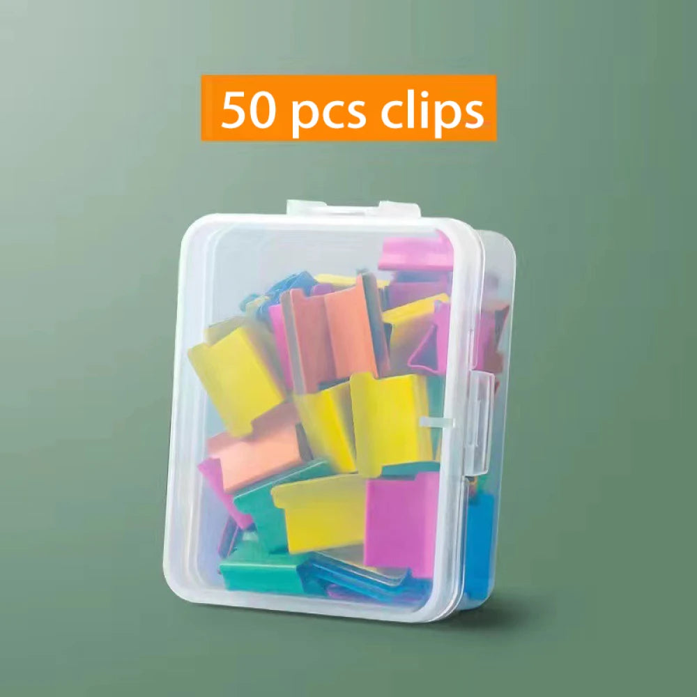 Mini Traceless Reusable Hand Clamp Push Stapler Paper Book File Office School Student Binder Binding Tools Supplies