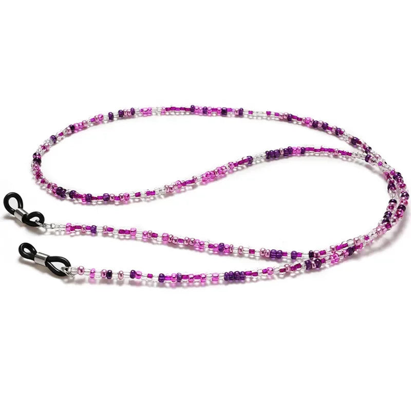 Fashion Eyeglass Chains for Women Pear Crystall Sunglasses Chains Glasses Cord Holder Eyewear Lanyard Necklace Strap Rope