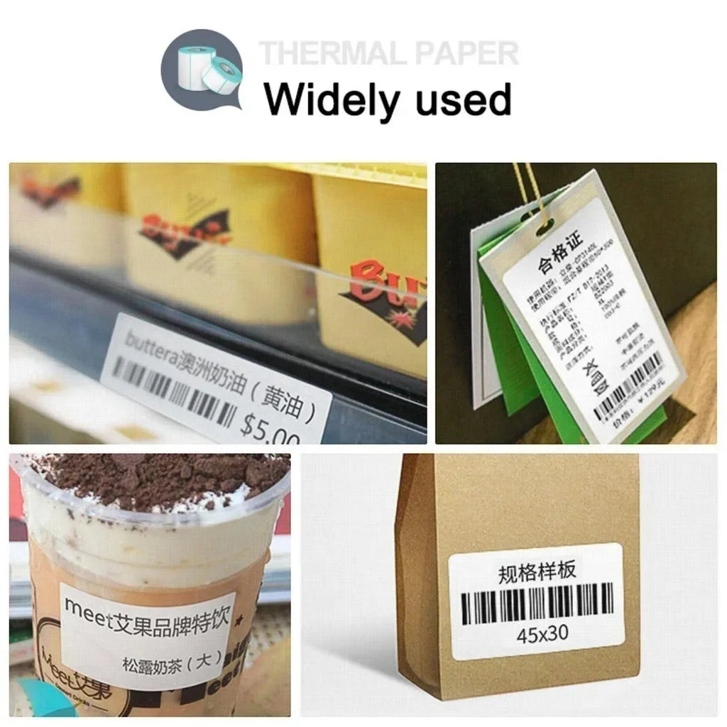 700 Labels Per Roll 60×40Mm (2.36×1.57Inch) Direct Thermal Labels Shipping Barcode Stickers Price Tag Self Adhesive Shipping