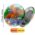 Grizzly and The Lemmings Cartoon Party Supplies Disposable Tableware Paper Plates for Birthday Shower Party Decoration Gifts