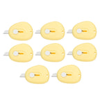4/8Pcs Mini Box Cutters Retractable Small Utility Knife Portable Cute Letter Envelope Opener with Keychain Hole Office Supplies