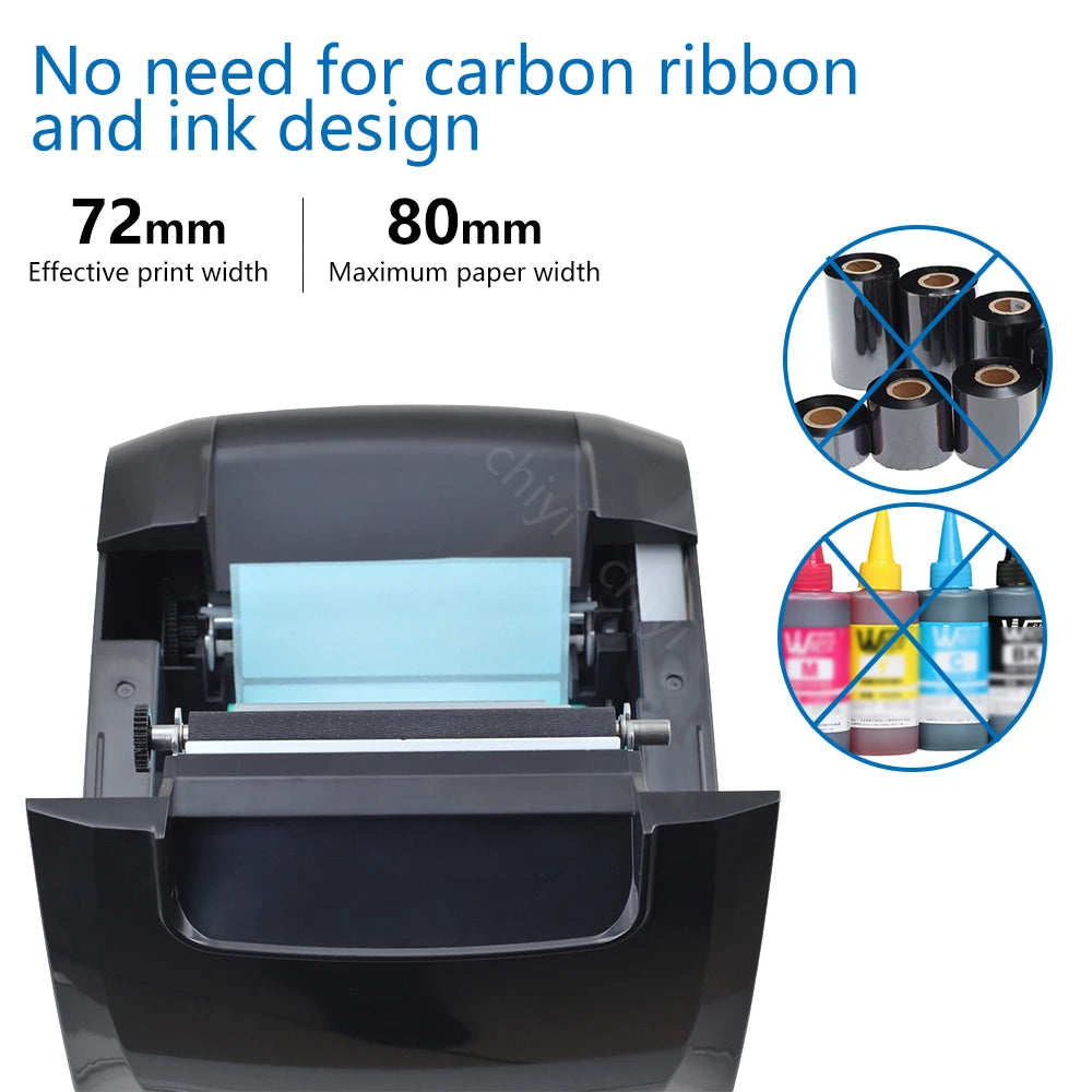 Xprinter XP-365B printer thermal barcode price printer 20-80 MM