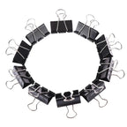 10/20/30/40/50Pcs Black Metal Binder Clips 25mm/ 32mm Notes Letter Paper Clip Office Supplies Binding Securing