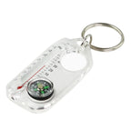 Multifunction Mini Keychain Camping Compass Thermometer Outdoor Climbing Temperature Tester Survival Guiding Compass Tool