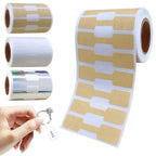 500pcs Paper Price Tags Jewelry Tags Self Adhesive Blank Labels Display Card Packaging Sticker Necklace Earring Bracelet DIY