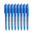 8pcs Multi-Color Erasable Gel Pen 0.5mm Tip Painting Writing Drawing School Black Blue Red Pink Orange Green Purple Light Blue