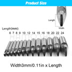 1pc 2mm-6mm Width Leather Oval Shape Hole Punch Steel Craft Hollow Hole Punch Leather Tools Leather Belt Hole Punch DIY Tools