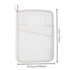 A4 Stationery Storage Bag Double-layer Mesh Zipper Bag Large Capacity Organizer Folders School Office Supplies Toy Storage