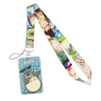 Anime Movie Lanyard Cute Cat Card Holder Neck Strap for Key ID Card Phone Straps Badge Holder Keyrings Cosplay Accessories Gifts
