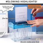 Mini Manual Paper Shredder A6 Office Document Destroyer Receipts Tickets Thick Cardstock Cutting Machine 17x15x9.5cm