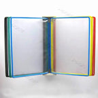 10 Page Flipping Folder A4 Wall Mounted Standard Operation Manual Data Display Rack PVC+metal Frame Material