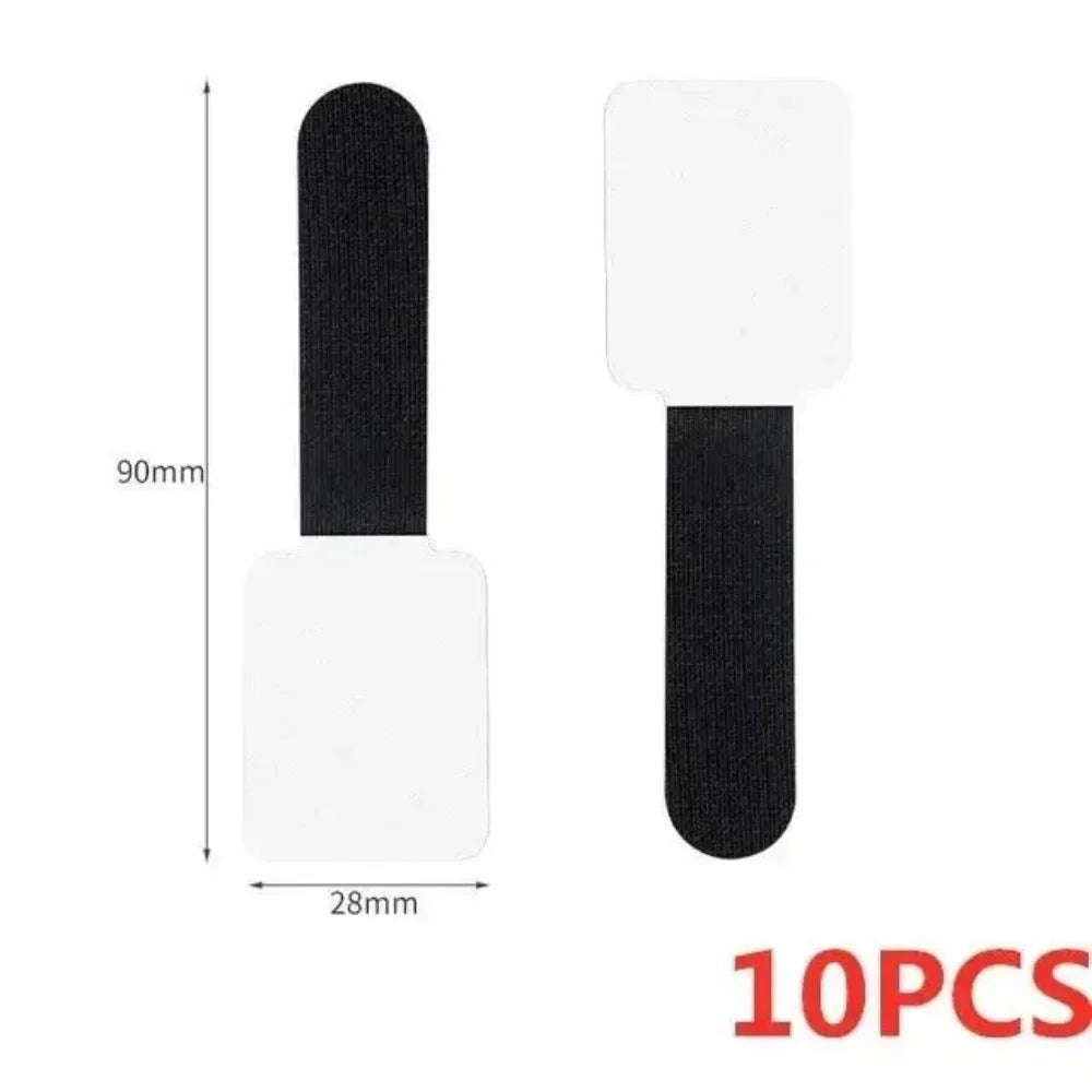 Self Adhesive Reusable Cable Ties 10/20Pcs Desktop Tidy Management Winder Wire Organizer Storage Stand Mouse Earphone Data Cord