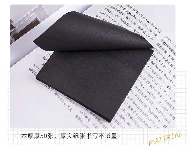 Black N Times Sticky Notes To Do List Memo Pad Notepad Cute School Office Supplies Gift Stationery