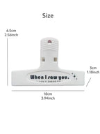 1pcs When I Saw You White Paper Clip Large Binder Clips Diary Page Marker Office School Binding Tools Bag Accessories A7871