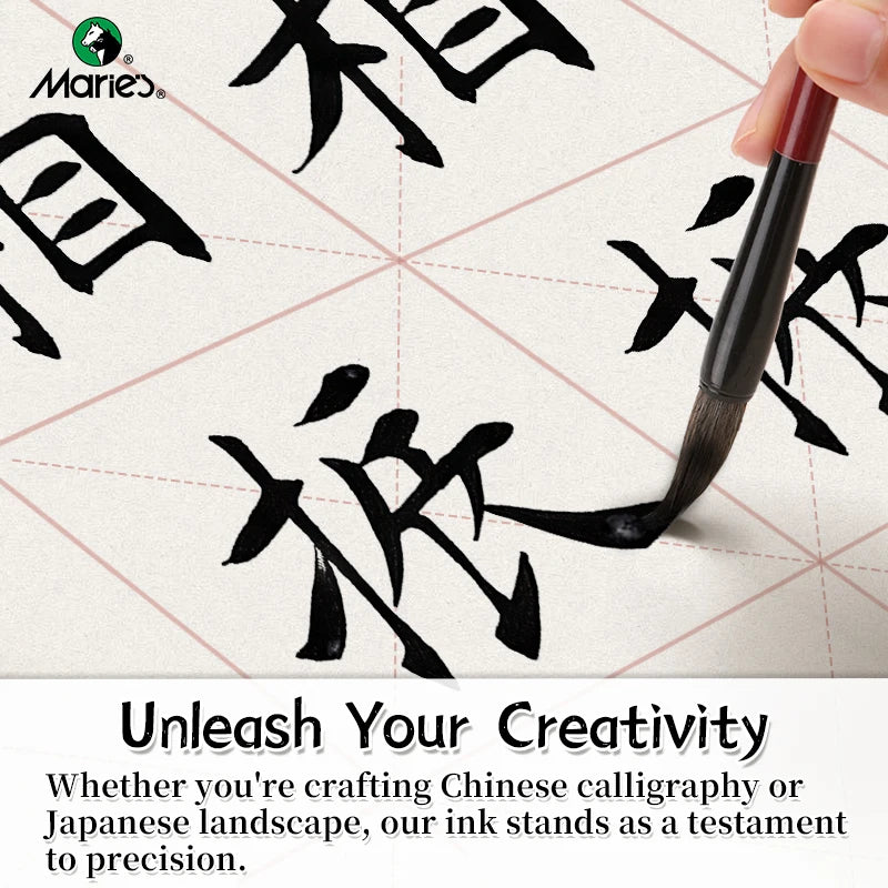 1pc 100g/250g/500g Marie's Calligraphy & Sumi Liquid Ink Bottle for Artists for Practice Chinese Traditional Art Works