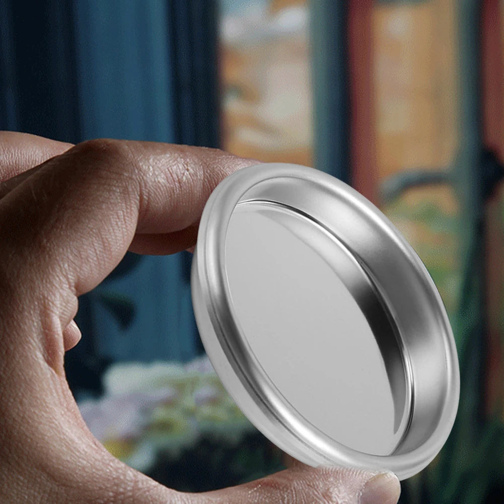 1pc Coffee Blind Filter Basket 51 58mm StainlessSteel Non Pressurized Filter Cup For Backwashing In Semiautomatic Coffee Machine