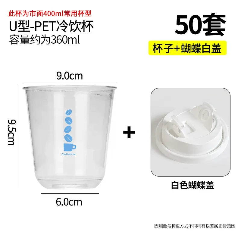 Hot Cold Dual Use 330ml Double Layer Paper Cup Coffee Cups Disposable Multi Purpose Beverage Container PET 400ml Cold Drink Cups