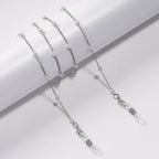 Fashion Reading Glasses Chain Pearl Flower Glasses Hanging Rope Anti-Lost Eyewear Mask Lanyard Women Sunglasses Glasses Chain