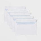 110ct White Press And Seal Security Envelopes, Self-Seal Mailing Letter Covers For Office Business Use