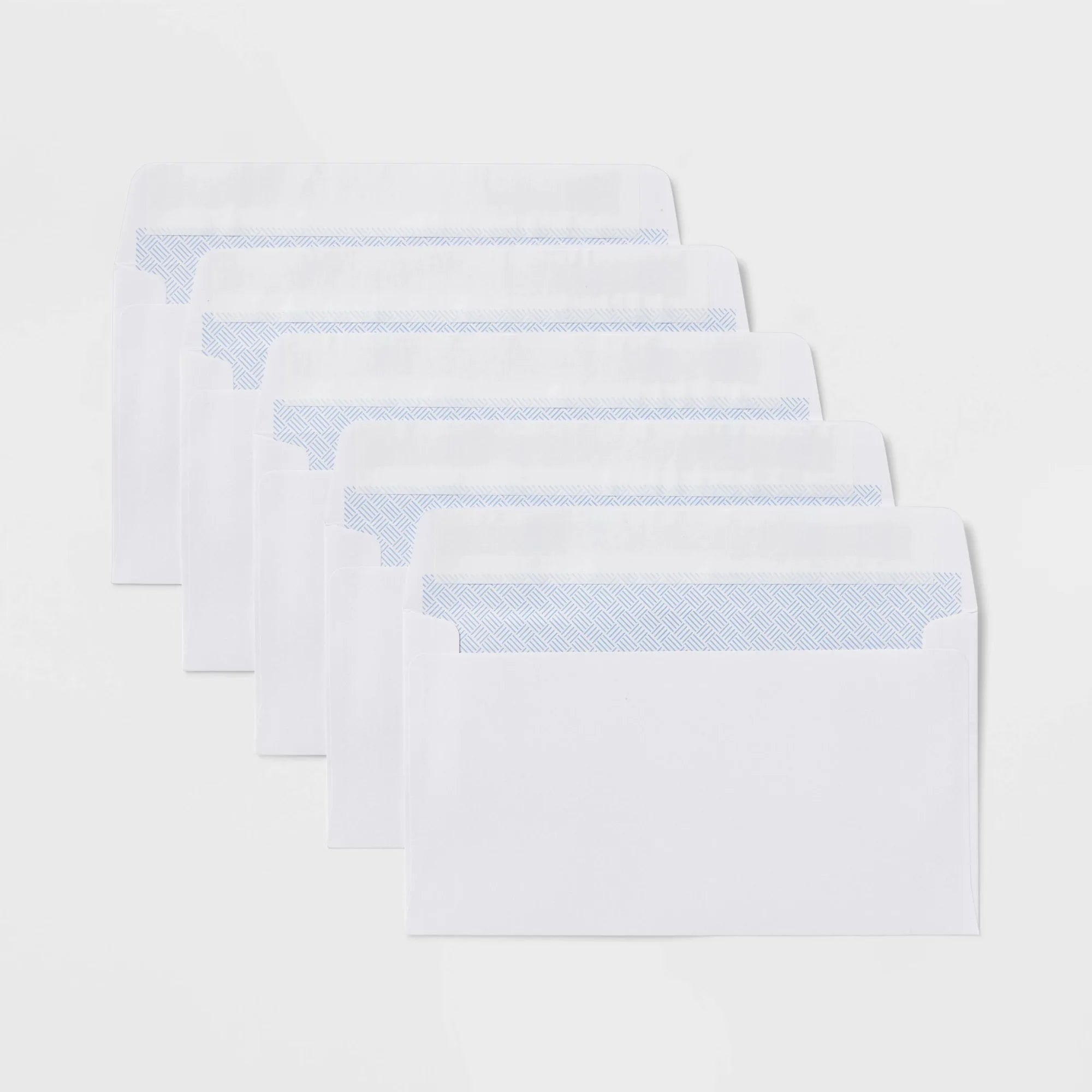 110ct White Press And Seal Security Envelopes, Self-Seal Mailing Letter Covers For Office Business Use