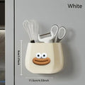 Magnetic Multi-Functional Storage Box Desktop Storage Space Pen Holder with Stickers Organizer for Home Office Kitchen Bathroom