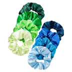 12/8pcs Premium Satin Large Intestine Hair Bands for Women Hundreds of Fabric Rubber Bands Hair Accessories