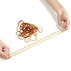 100/200Pcs Office Daily Use Rubber Band 70*1.4mm Yellow Elastic Bands High Elasticity Packaging Supplies