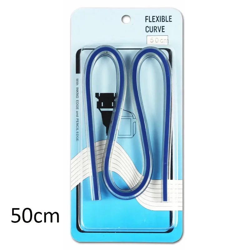 Flexible Curve Ruler Drafting Drawing Tool Serpentine Plastic School Office Supplies 30cm 40cm 50cm 60cm